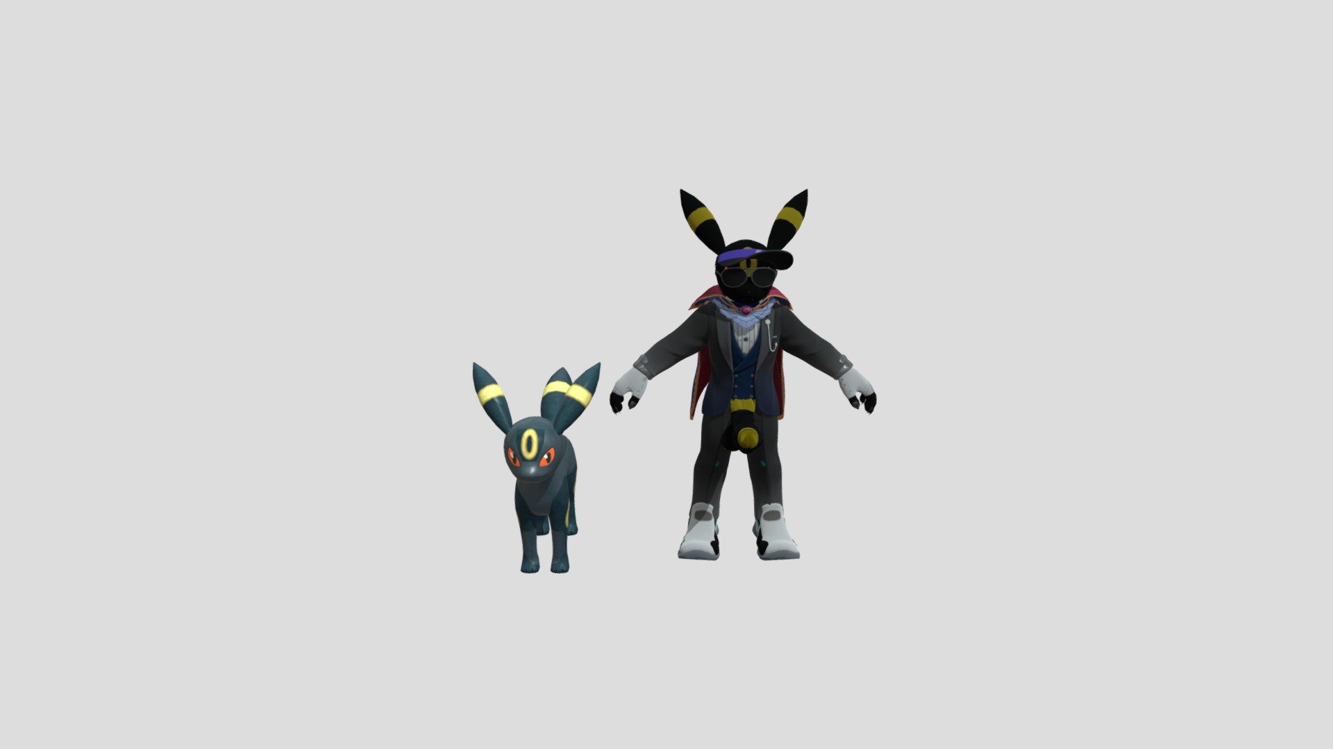 Umbreon And Km Umbreon - Download Free 3D model by jbirdthelolbit ...