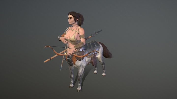 Centaur Female 3D Model