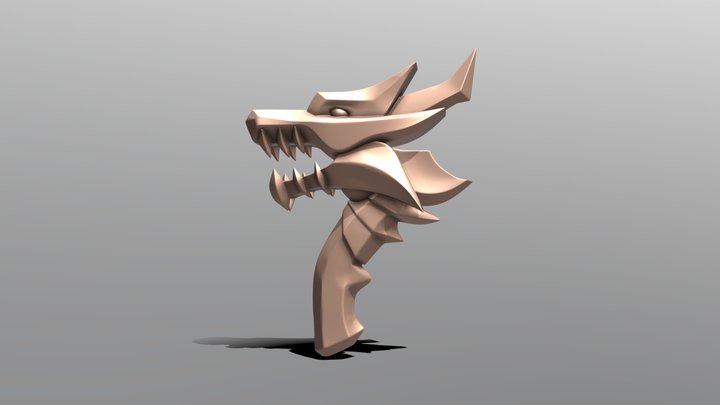 Axe God King Darius 3D Model
