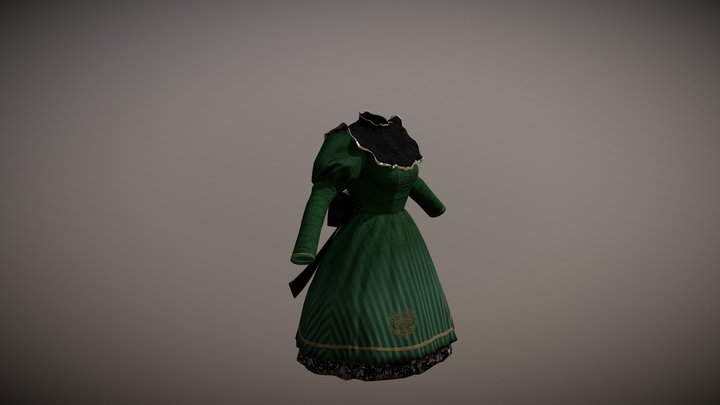 Madness Lolita Dress 3D Model