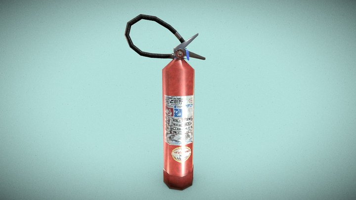 Extintor de Incêndio Estilo ps1 – Modello 3D gratuito STL