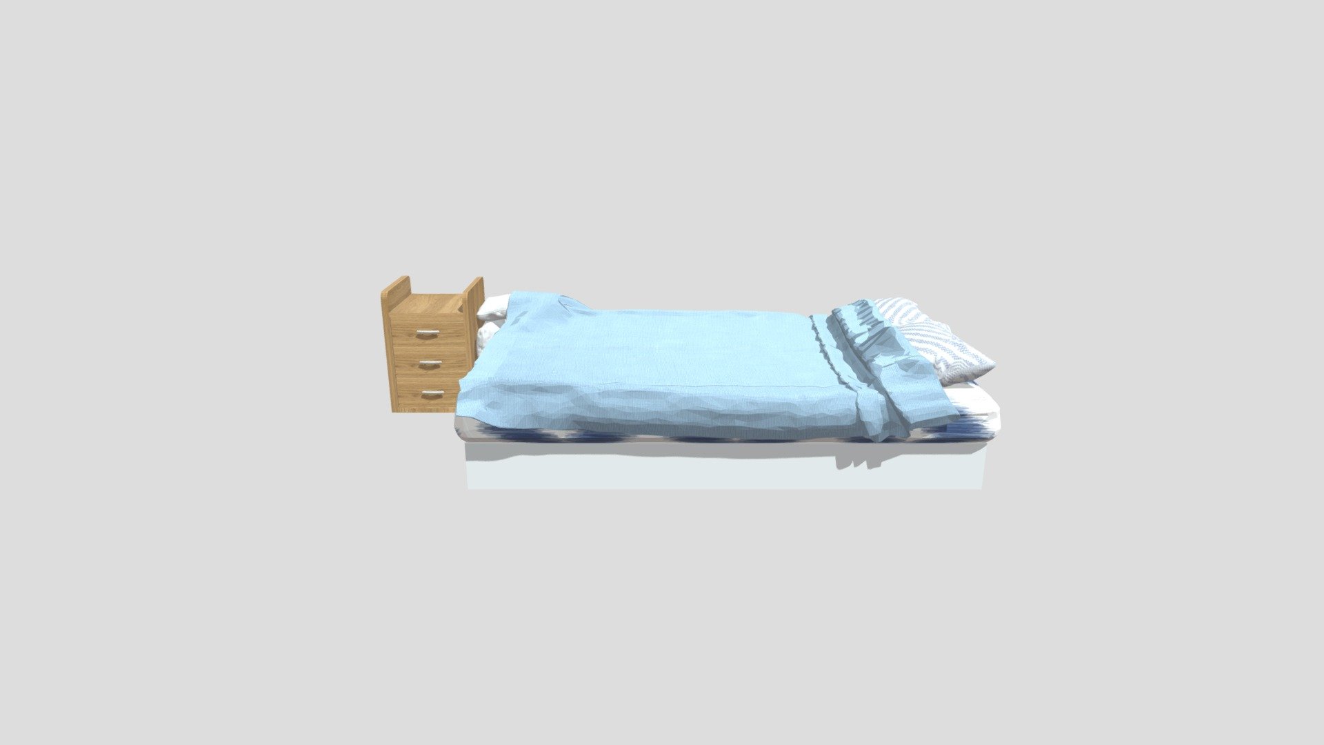 bed and cupboard