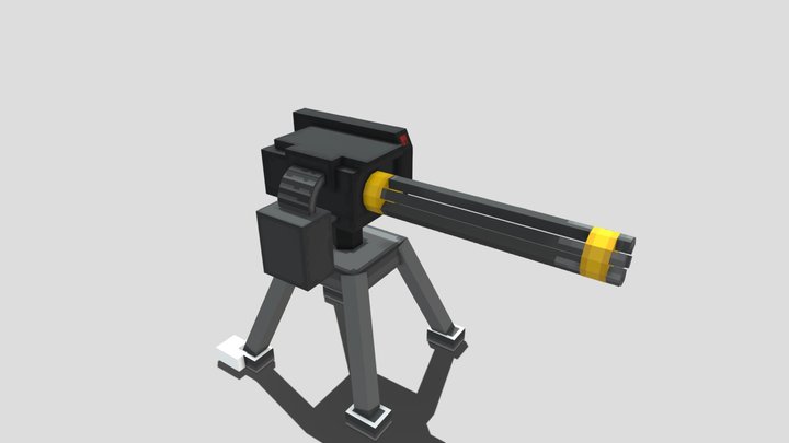Minecraft sentry gun 3D Model