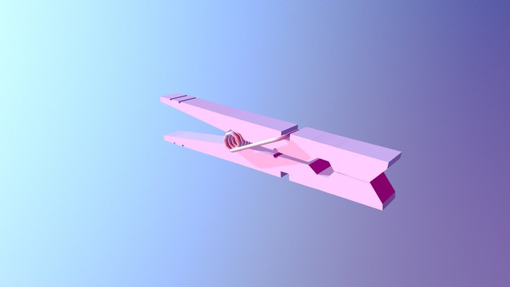 Clothes Pin 3D Model