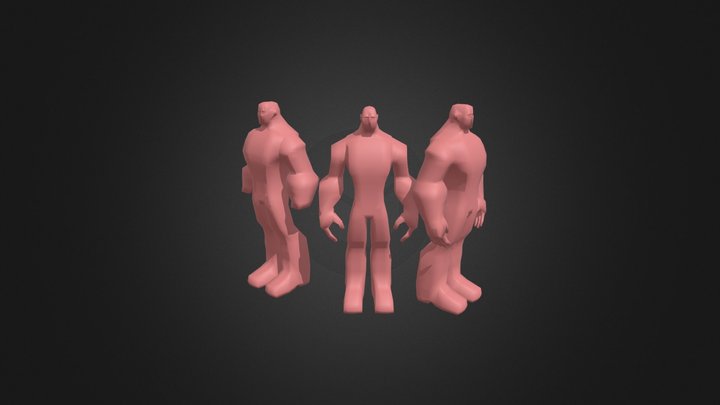 Low Poly Human 3D Model