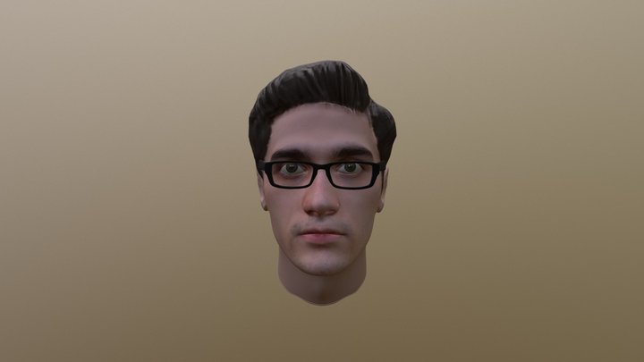 Oliver With Glasses 3D Model