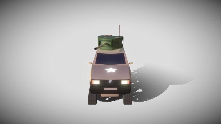 Fiat Panda Armato 3D Model