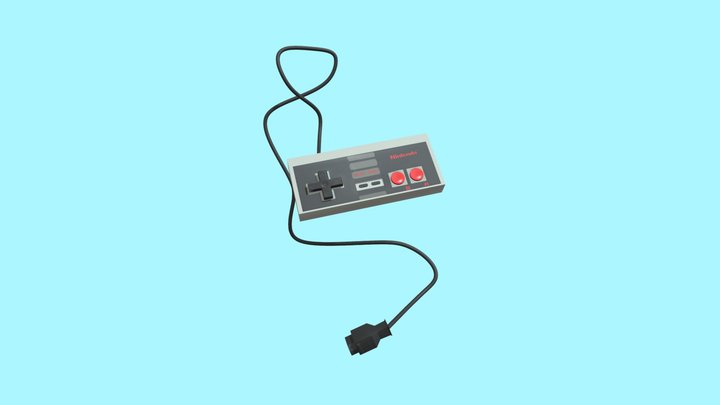 Joystick Nes 3D Model