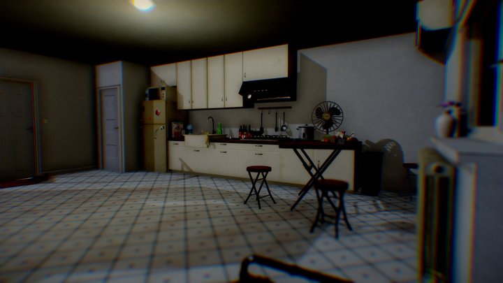 An Old Cheap Room in Chinatown 3D Model