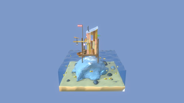 My First Sea Shack 3D Model
