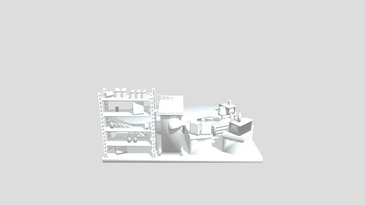 Diorama Trastero 3D Model