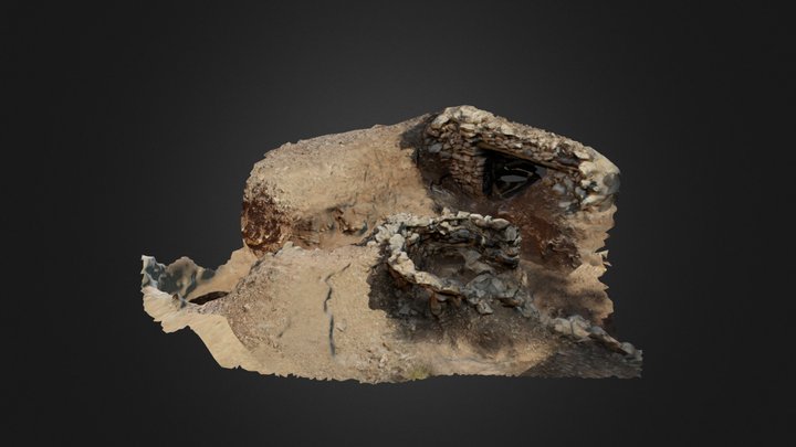 Puesto de tiro trinchera 3D Model