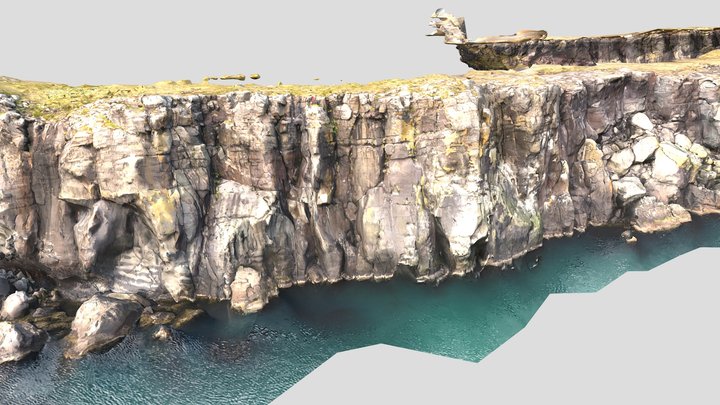 Hólmsberg klifursvæði 3D Model