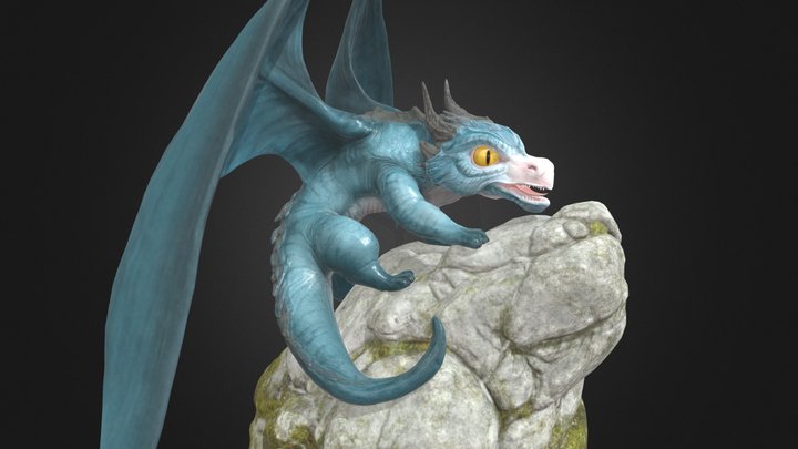 Young dragon 3D Model
