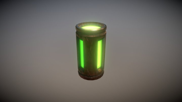 Rusted Goo Barrel 3D Model