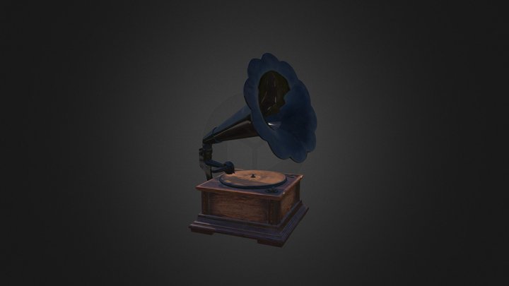Gramophone 3D Model