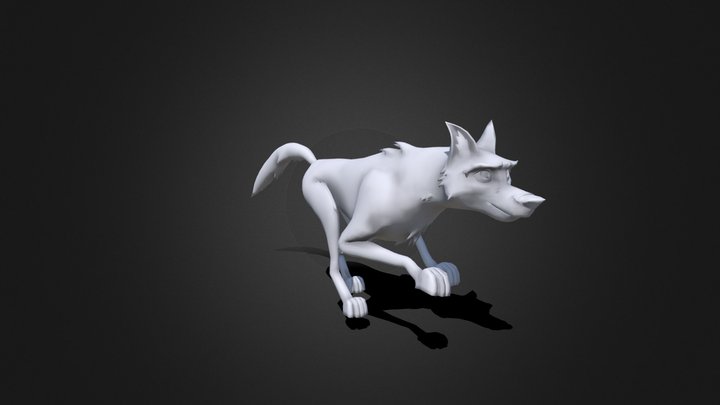 Wolf Run 3D Model