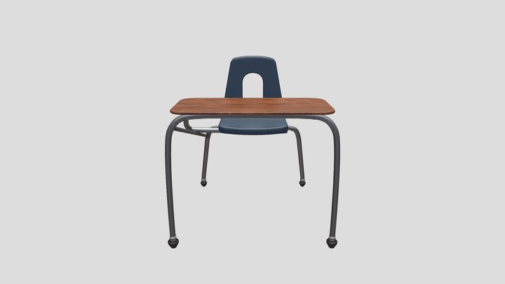 School chair 3D Model