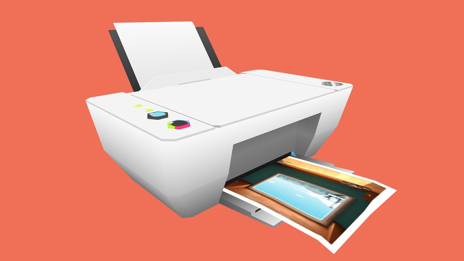 Printer I HouseholdPropsChallenge I Day n°8 - 3D model by Teiva Roche ...