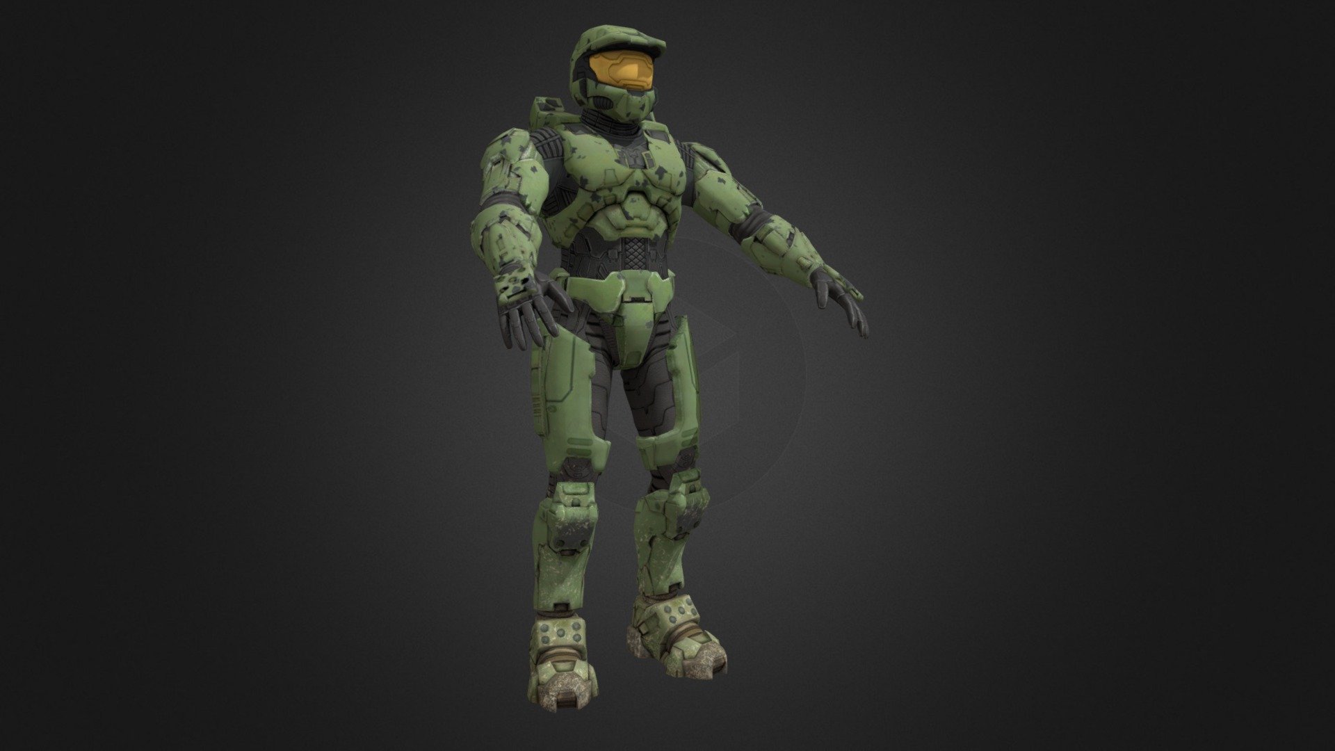 Master Chief Halo 2 Anniversary Download Free 3d Model By