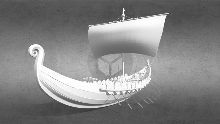 Viking　ship 3D Model