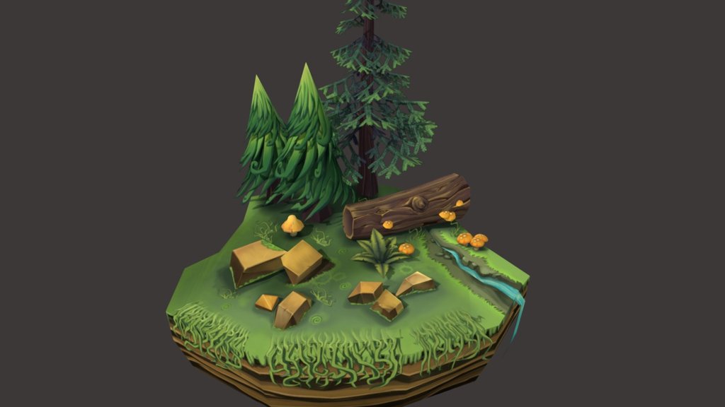 forest - 3D model by Jin (@danger_s) [9c37ce5] - Sketchfab