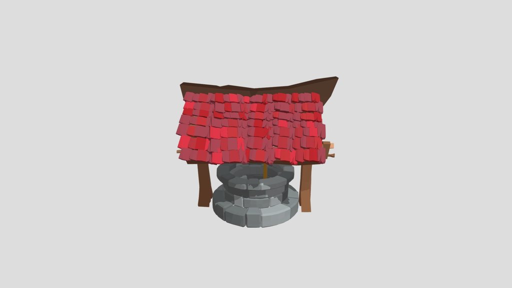 Stylized Lowpoly Waterwell