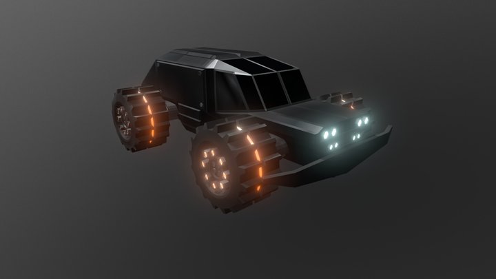 Moon Car 3D Model