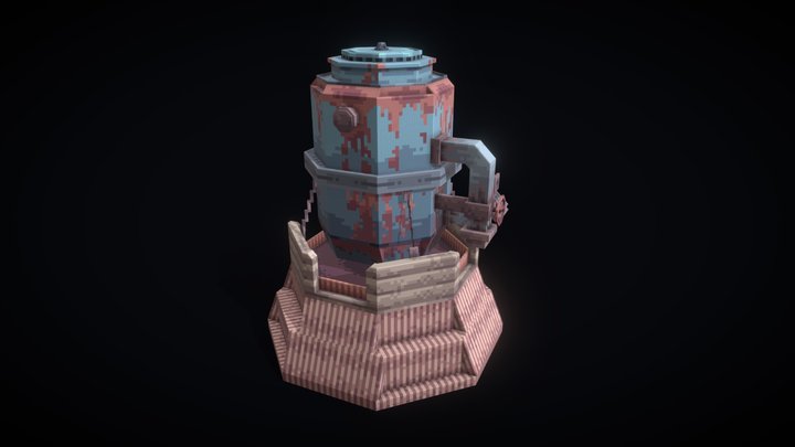 Small Oil Refinery - MeadMc 3D Model
