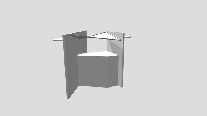 Gdynia Parkowa - Zadaszenie klatki schodowej 3D Model