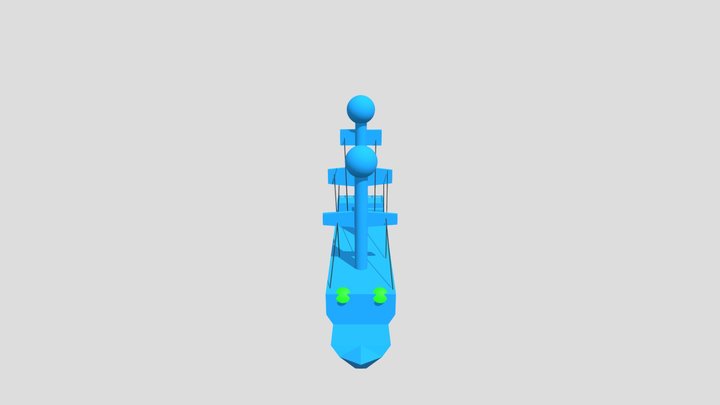 Robot Ship Tank 3D Model
