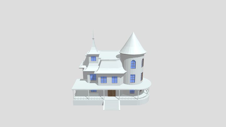 Prayingmanty Victorian House 2 3D Model