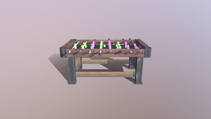 SoccerTable[minecraft] 3D Model