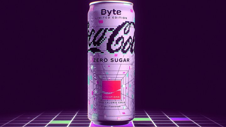 Coca- Cola® Zero Sugar Byte 3D Model