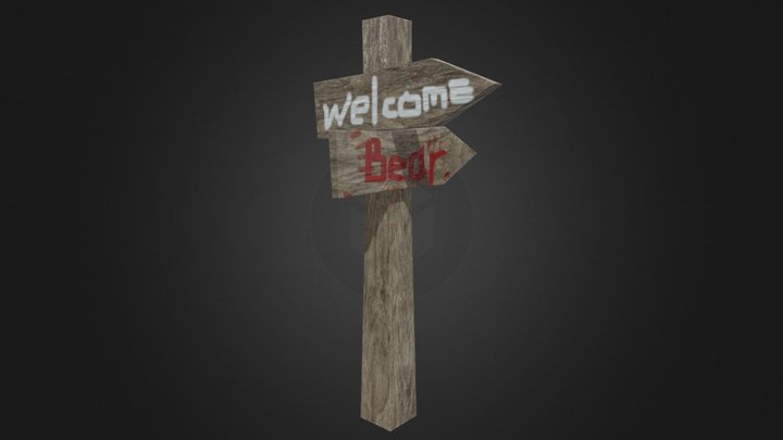 signpost 路標 2022-1208 3D Model