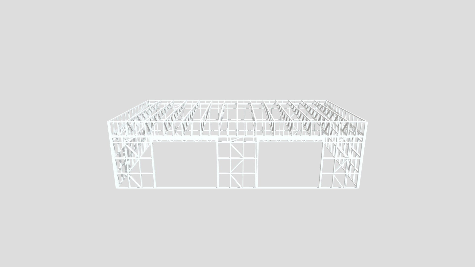 7m x 12m Garage Download Free 3D model by Steel Frames Direct & Go