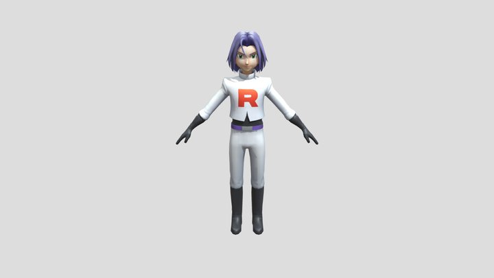 Pokemon Team Rocket James 3D Model