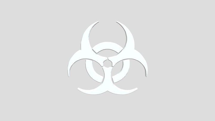 Biohazard Logo (untextured) 3D Model
