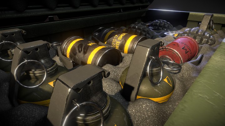 Grenade Box 3D Model