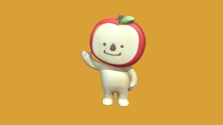 Apple Man 3D Model