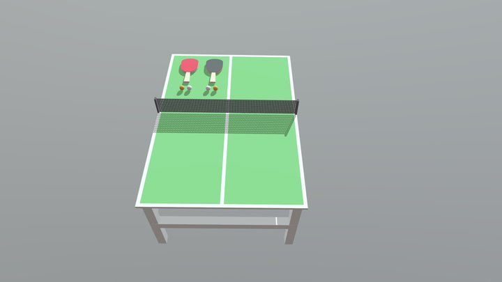 Low-Poly Elite Ping Pong Collection🏓🏓 3D Model