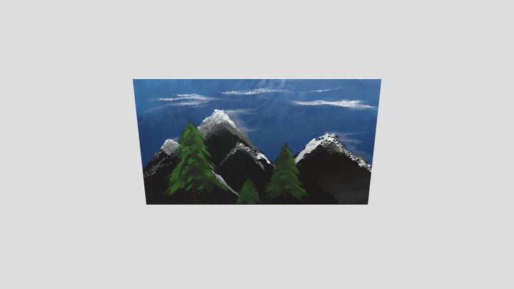 My first Vermillion (VR) Painting - 2022-07-17 3D Model