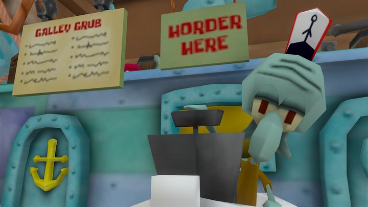 The Krusty Krab / Crustáceo Cascarudo 3D 3D Model