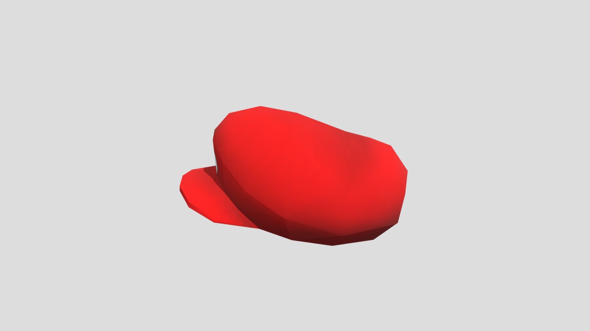 Mario hat - 3D model by xzionlehmanx [9c4347e] - Sketchfab