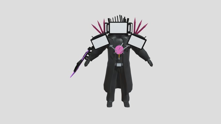 Upgrade Titan TV Man 3.0 3D Model