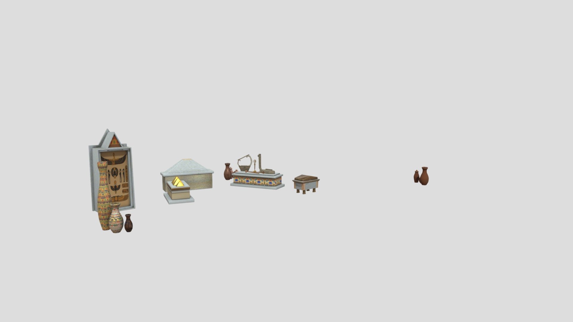 Chests and vases