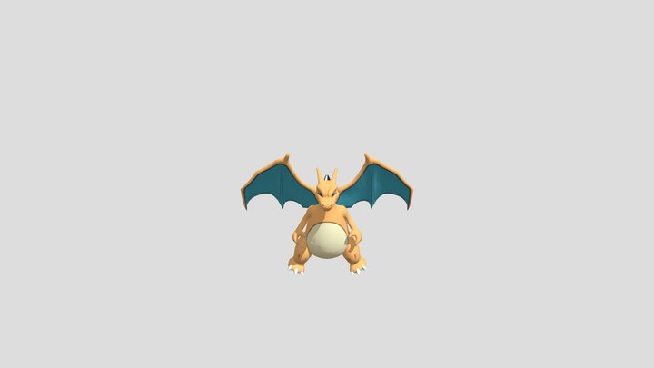Pokemon 006 Charizard 3D Model