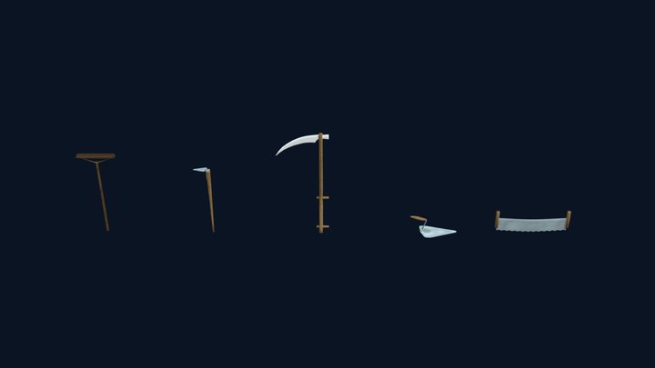 3D Stylized Assets Tool Package - LITE Version 3D Model