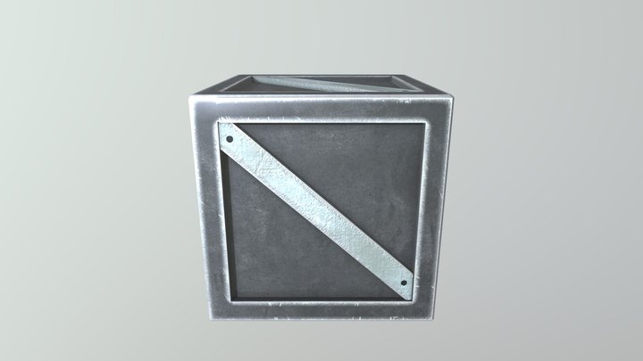 Crate 3D Model