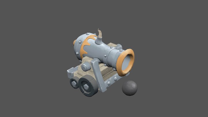 3D Canon for games 3D Model